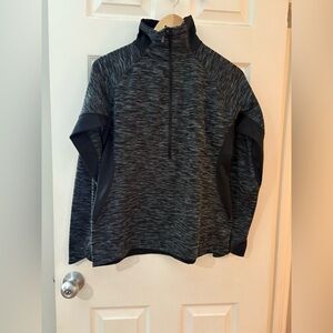 Columbia women’s black optic got it pullover half zip size large jacket sweater